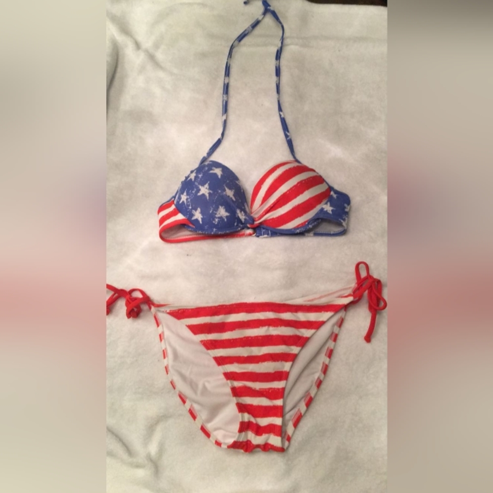 American Flag swim suit